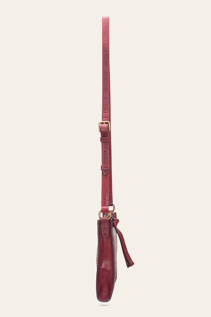 Berry Lacquer Melissa Zip Crossbody | Frye Berry Lacquer
