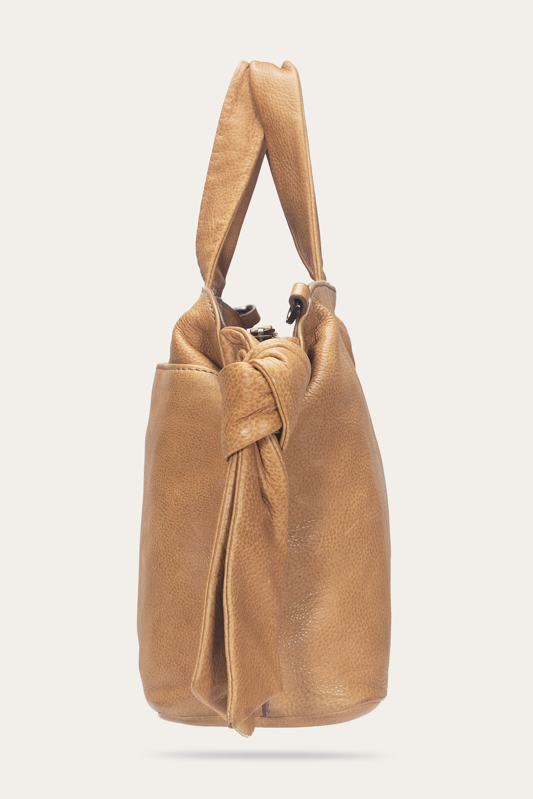 Beige Nora Knotted Satchel | Frye Beige