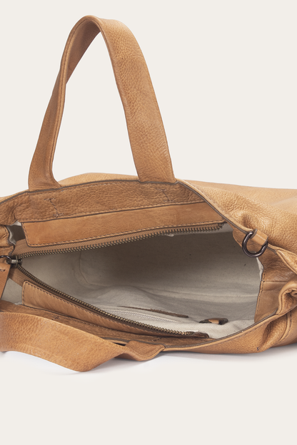Beige Nora Knotted Satchel | Frye Beige