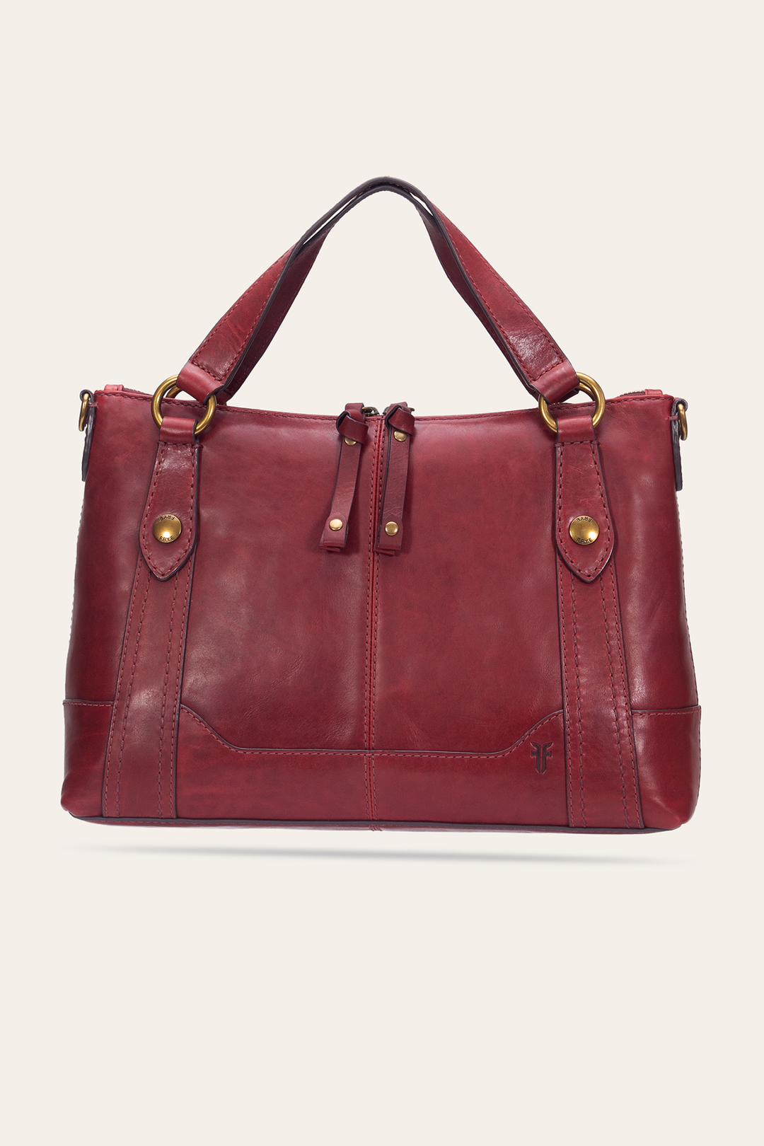 Berry Lacquer Melissa Medium Satchel | Frye Berry Lacquer