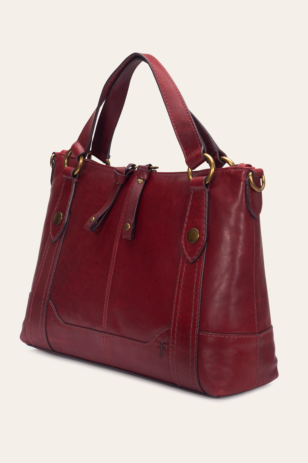 Berry Lacquer Melissa Medium Satchel | Frye Berry Lacquer