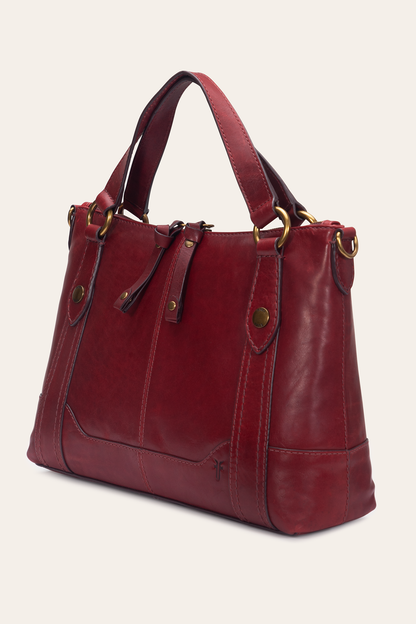 Berry Lacquer Melissa Medium Satchel | Frye Berry Lacquer