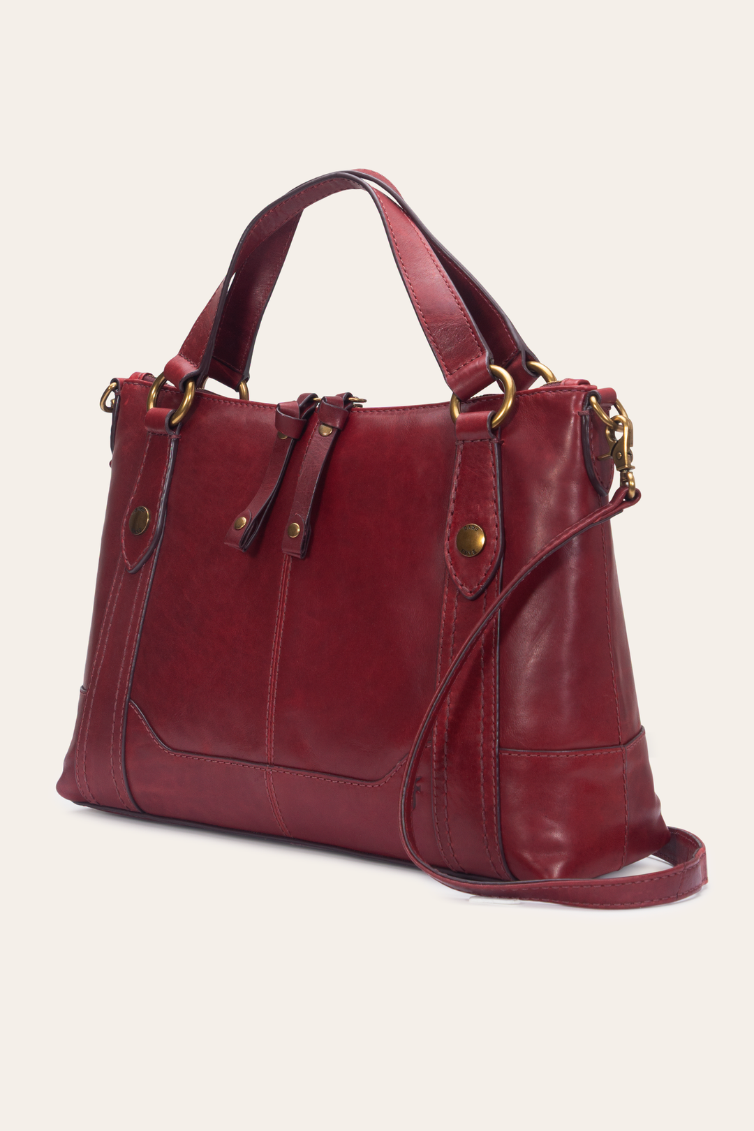Berry Lacquer Melissa Medium Satchel | Frye Berry Lacquer