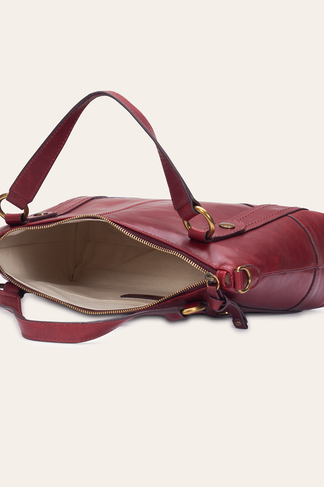 Berry Lacquer Melissa Medium Satchel | Frye Berry Lacquer