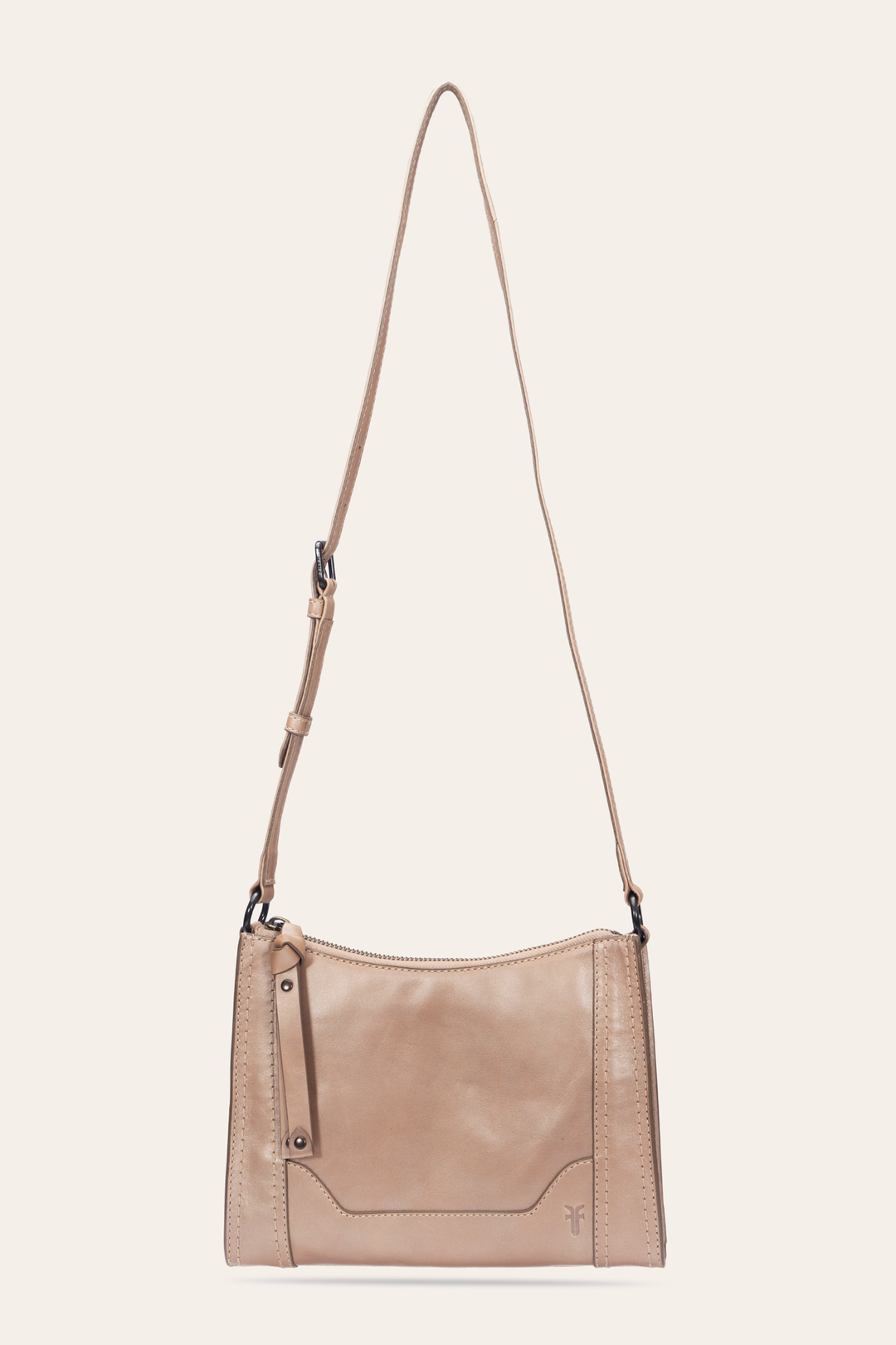 Light Bronze Melissa Zip Crossbody | Frye Light Bronze