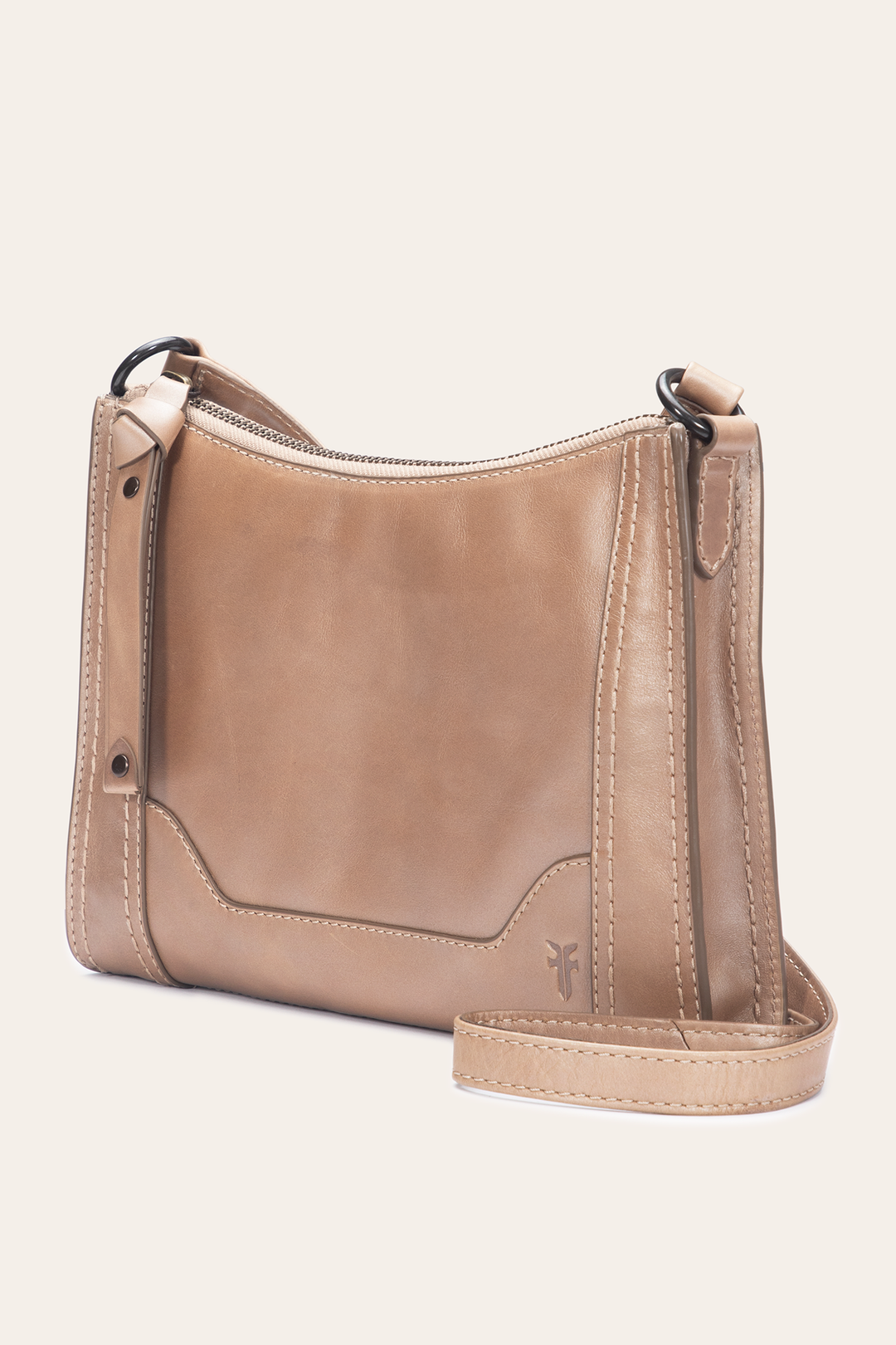 Light Bronze Melissa Zip Crossbody | Frye Light Bronze