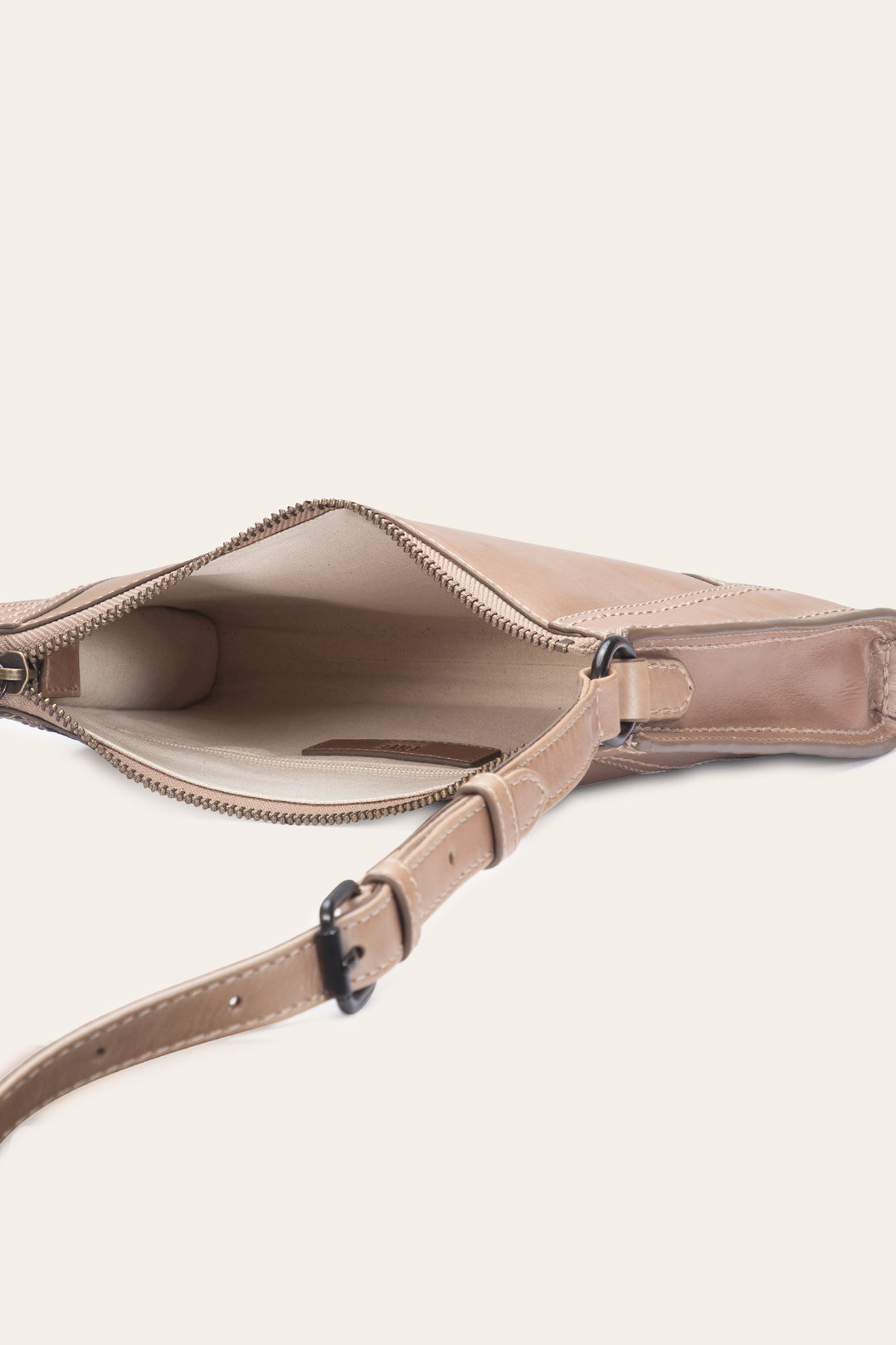Light Bronze Melissa Zip Crossbody | Frye Light Bronze