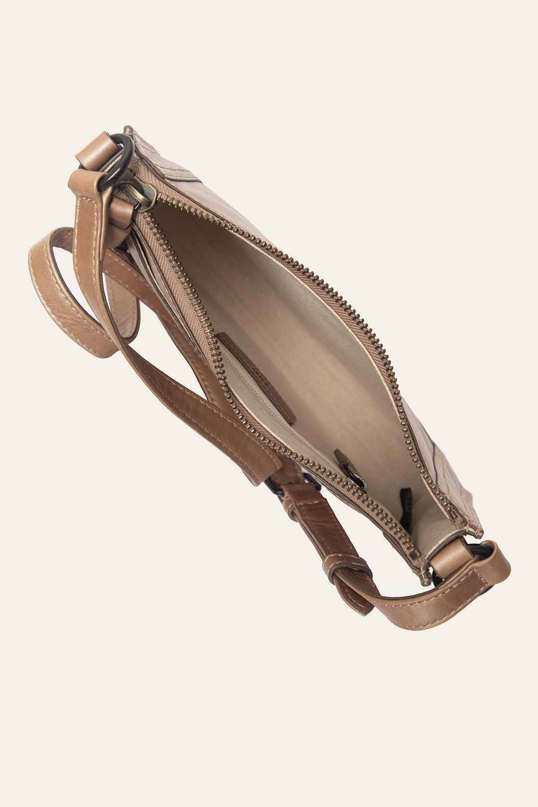 Light Bronze Melissa Zip Crossbody | Frye Light Bronze