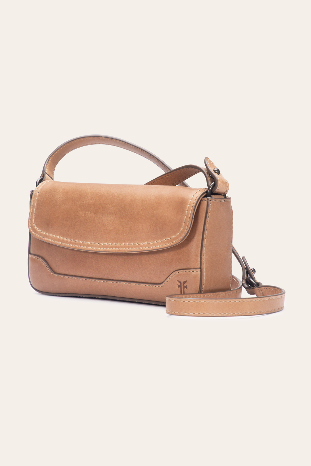 Beige Melissa Convertible Mini Flap | Frye Beige