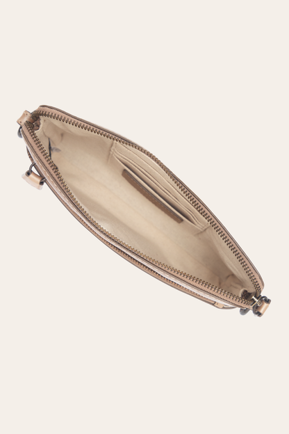 Light Bronze Melissa Crossbody Wristlet | Frye Light Bronze