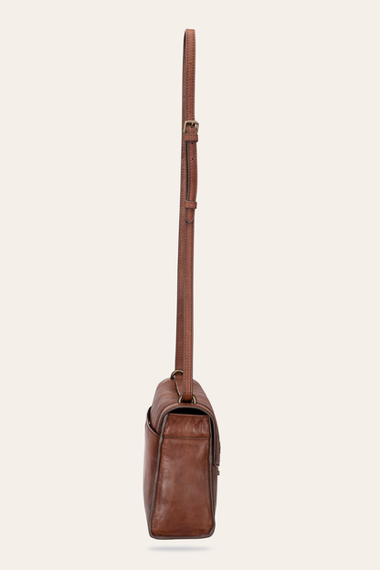 Alex Cognac Flap Shoulder | Frye Cognac