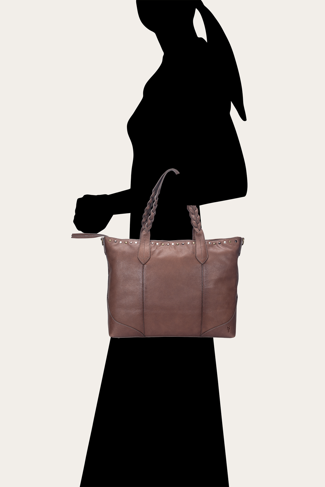 Soraya Dark Brown Shopper | Frye Dark Brown