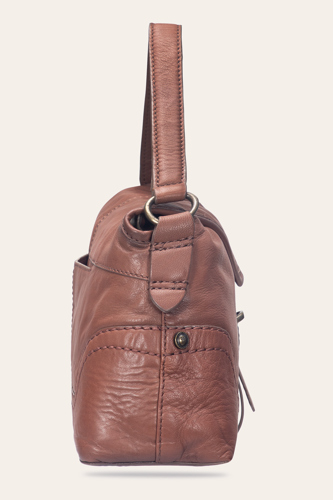 Campus Cognac Shoulder | Frye Cognac