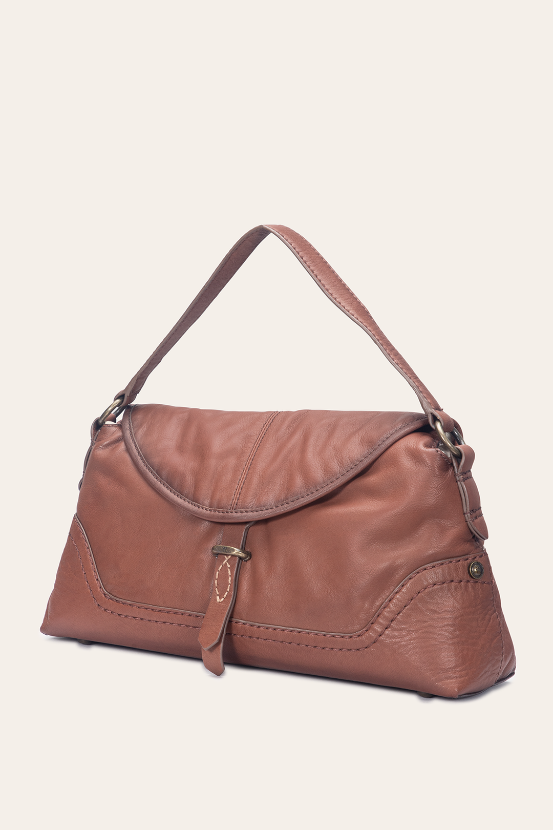 Campus Cognac Shoulder | Frye Cognac