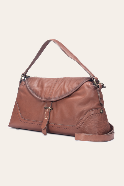 Campus Cognac Shoulder | Frye Cognac