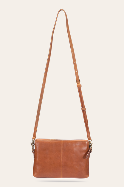 Melissa Burnt Terracotta Crossbody Wristlet | Frye Burnt Terracotta