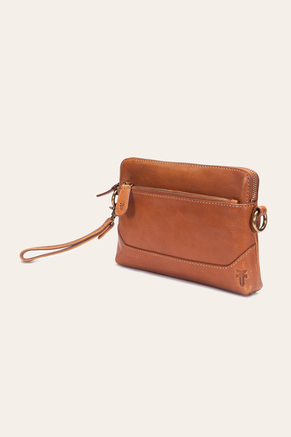 Melissa Burnt Terracotta Crossbody Wristlet | Frye Burnt Terracotta