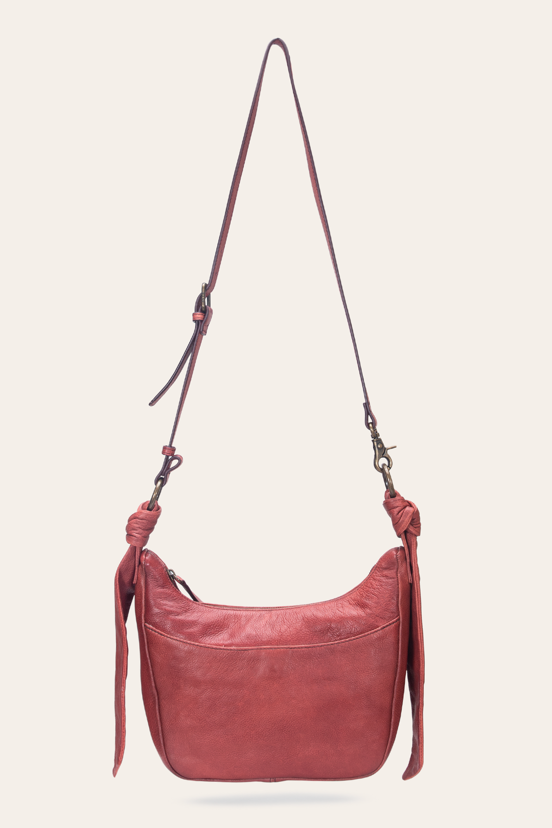 Nora Knotted Crossbody in Burgundy | Frye Burgundy