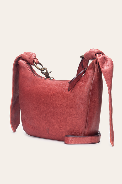 Nora Knotted Crossbody in Burgundy | Frye Burgundy