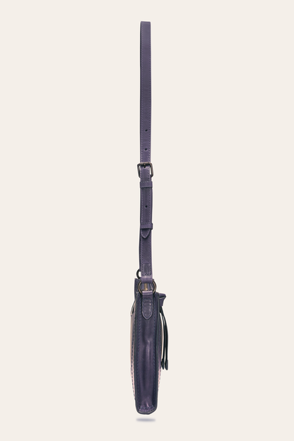Melissa Eggplant Zip Crossbody | Frye Eggplant