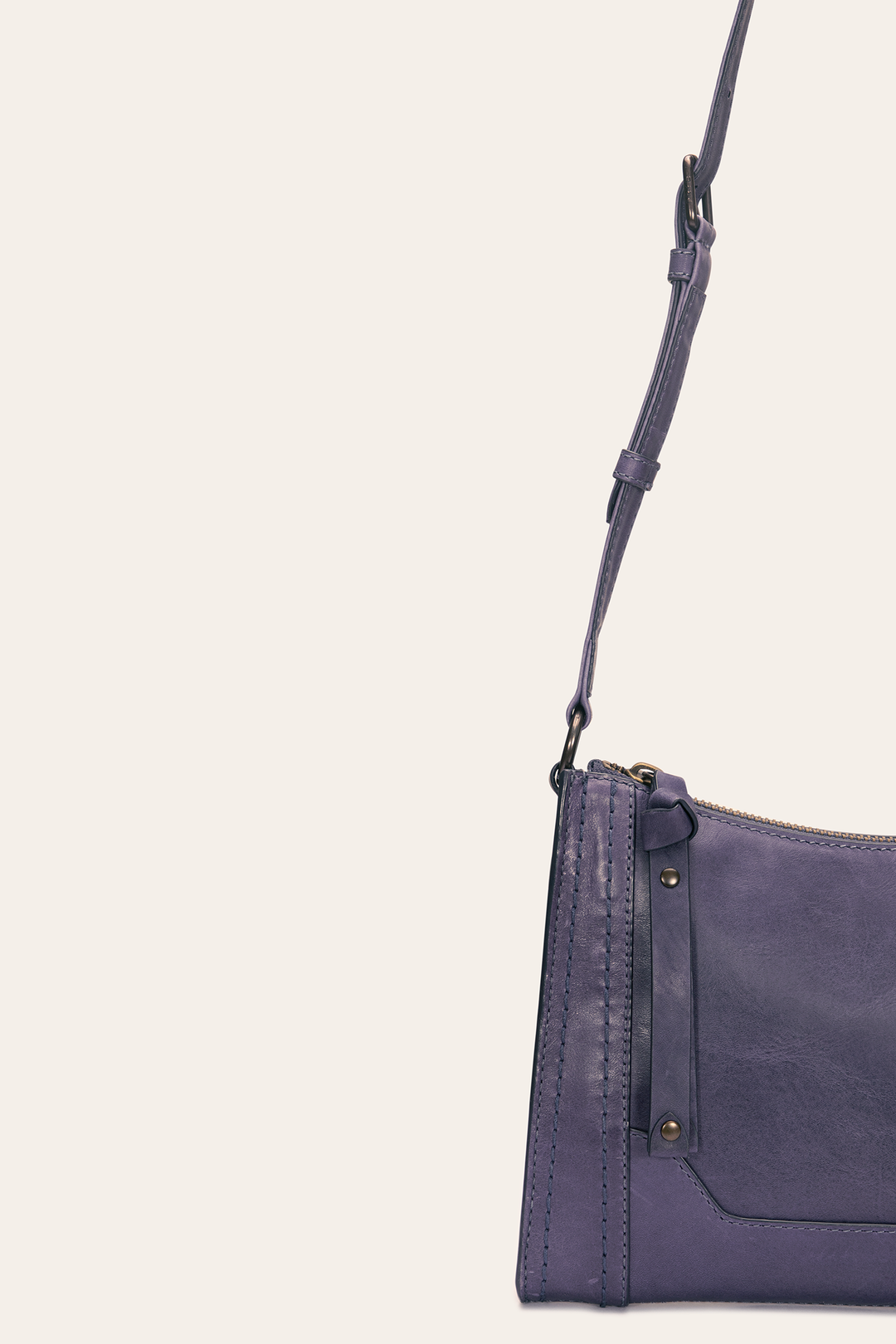 Melissa Eggplant Zip Crossbody | Frye Eggplant