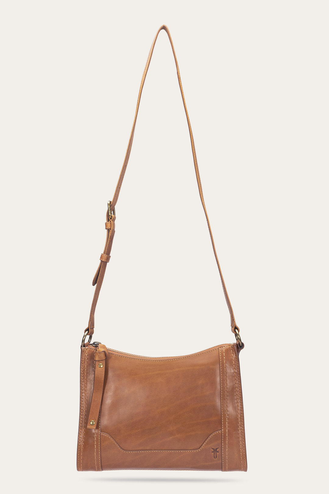 Melissa Zip Crossbody in Burnt Terracotta | Frye Burnt Terracotta