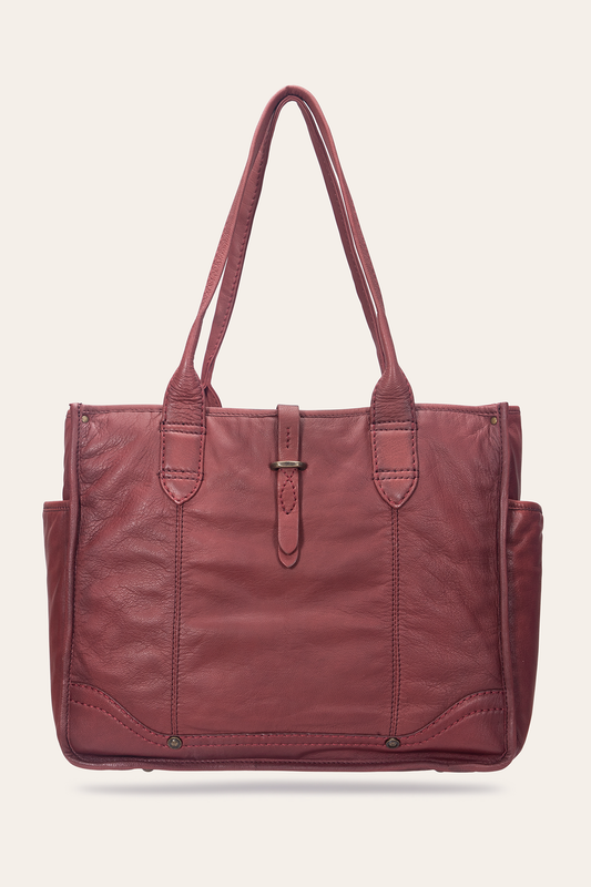 Campus Burgundy Tote | Frye Burgundy