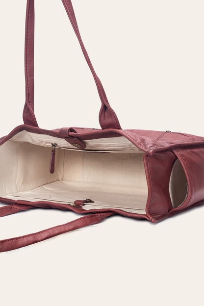 Campus Burgundy Tote | Frye Burgundy