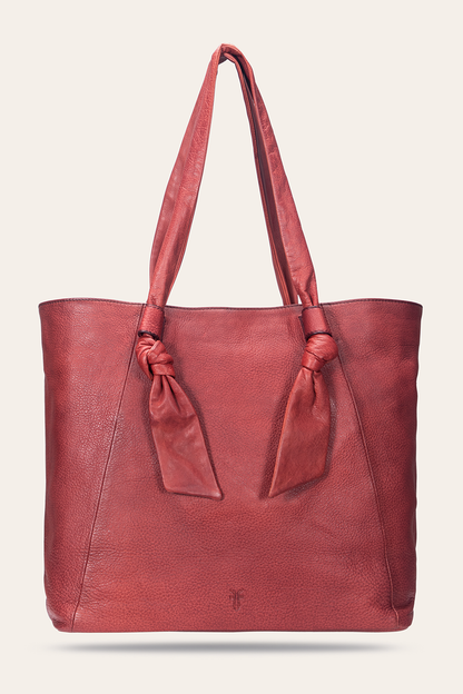 Nora Knotted Tote in Burgundy | Frye Burgundy