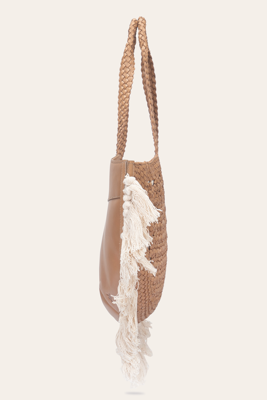 Women's Ella Tassel Tote Bag in Beige | Frye Beige