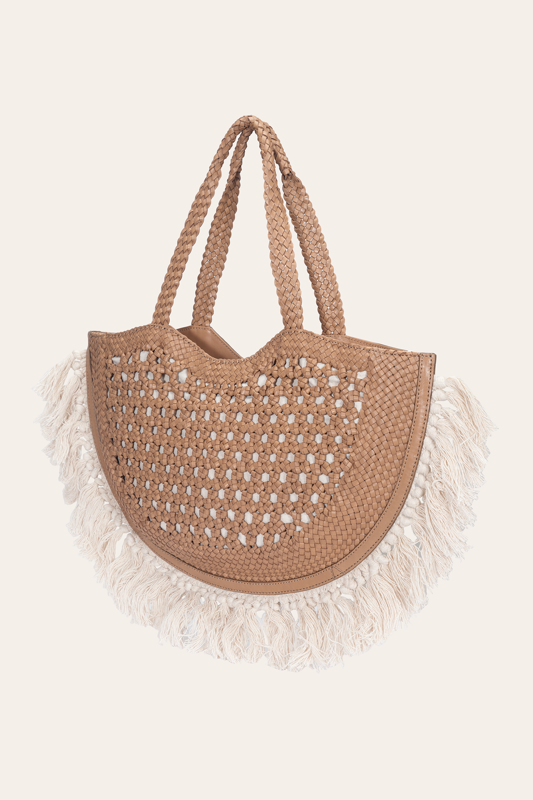 Women's Ella Tassel Tote Bag in Beige | Frye Beige