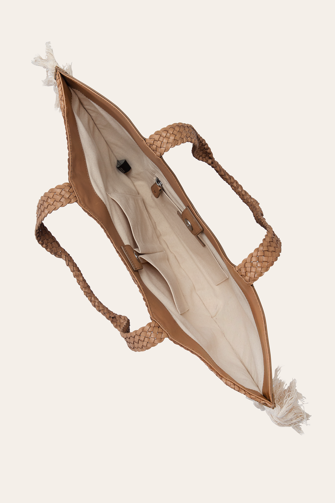 Women's Ella Tassel Tote Bag in Beige | Frye Beige