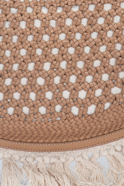 Women's Ella Tassel Tote Bag in Beige | Frye Beige