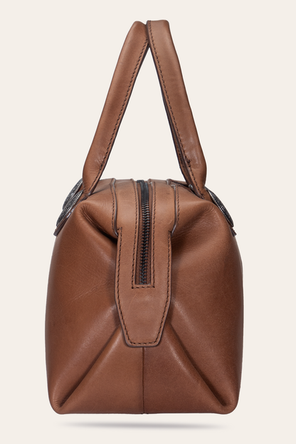 Women's Cheyenne Small Satchel Bag (Cognac) | Frye Cognac