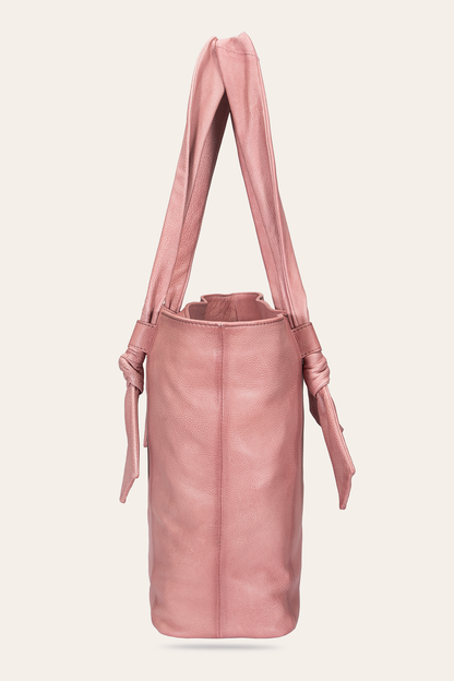 Women's Nora Knotted Tote Bag (Woodrose) | Frye Woodrose