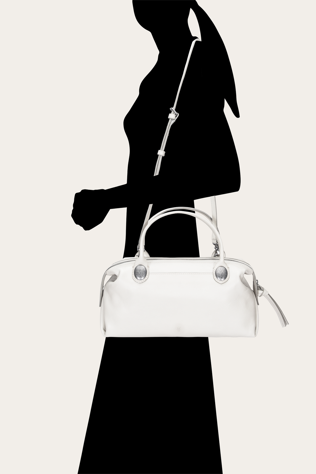 Women's Cheyenne Small Satchel Bag (Oat) | Frye Oat