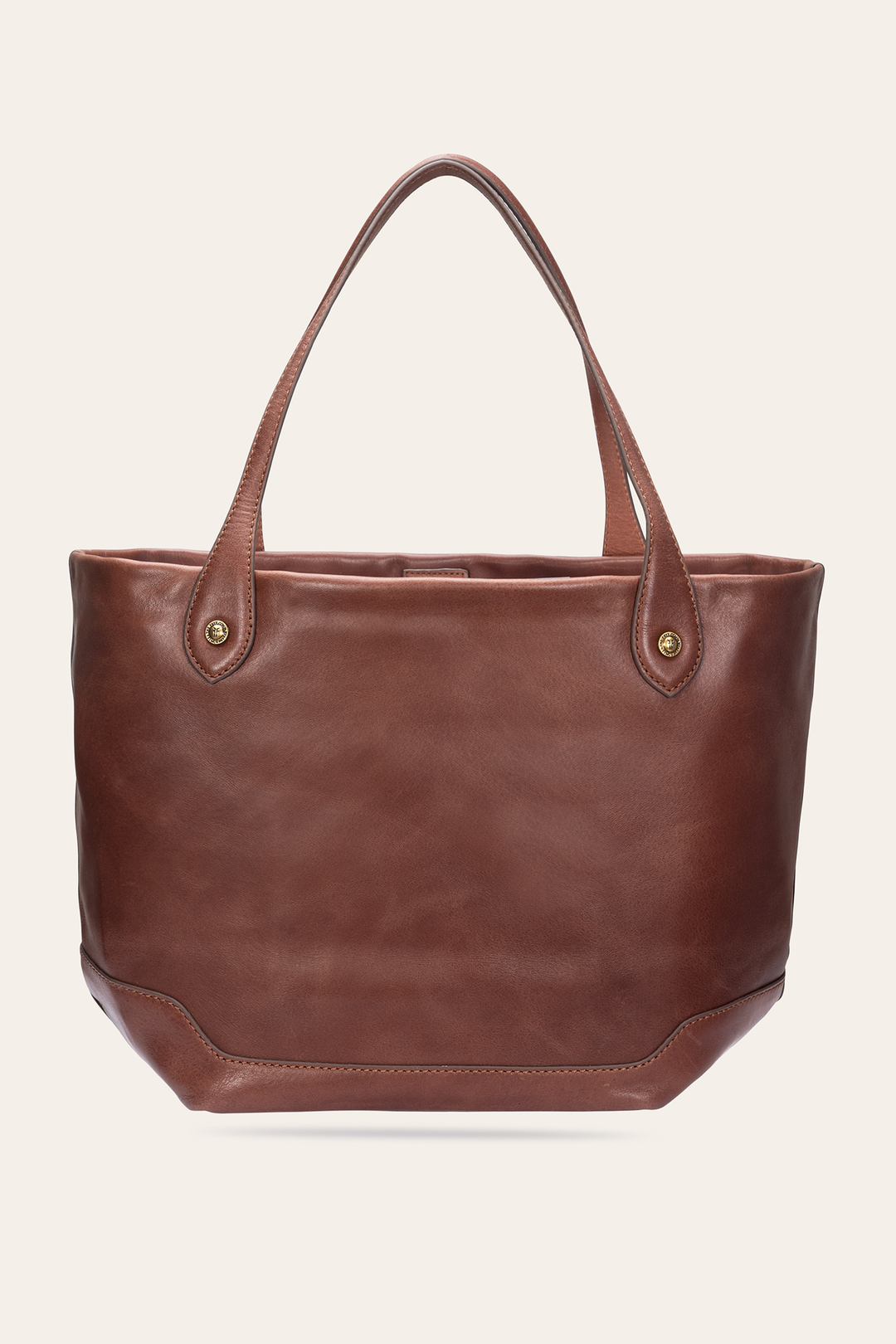 Kenzie Unlined Cognac Tote | Frye Cognac