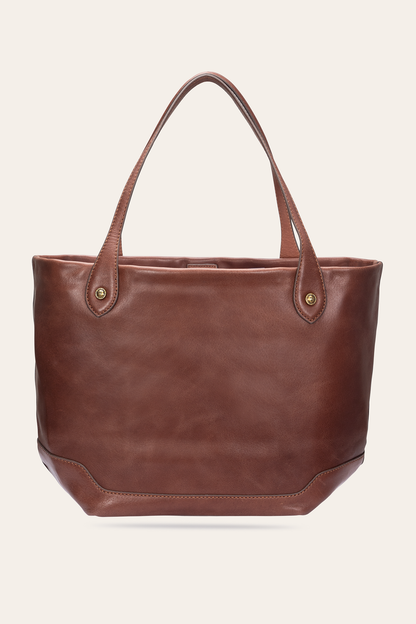 Kenzie Unlined Cognac Tote | Frye Cognac