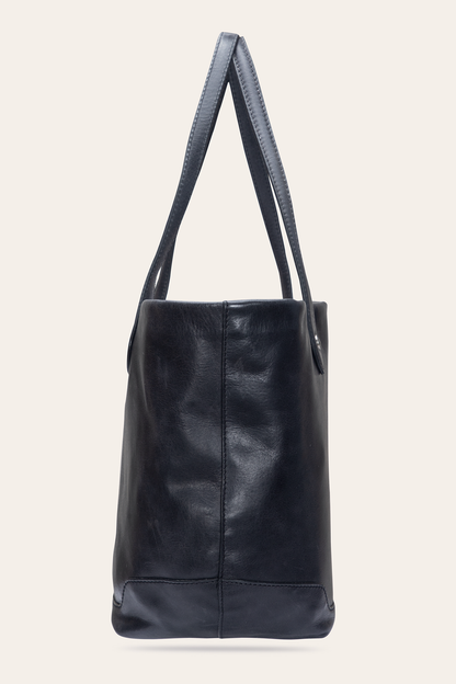 Kenzie Unlined Black Tote | Frye Black