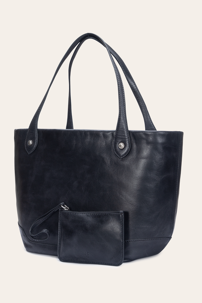Kenzie Unlined Black Tote | Frye Black