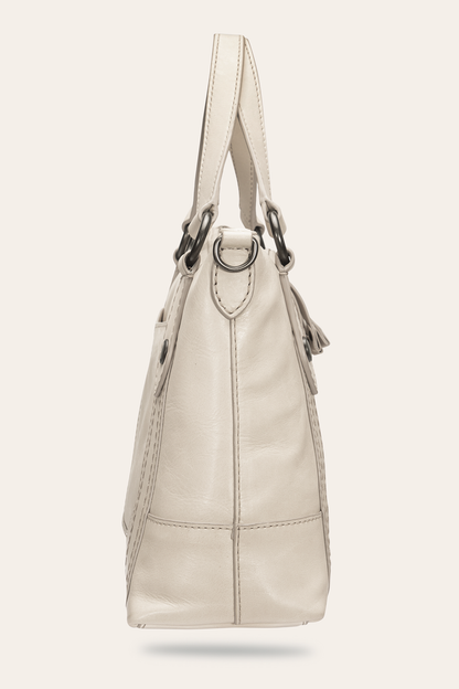 Melissa Nude Medium Satchel | Frye Nude