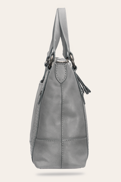 Melissa Medium Satchel in Shadow | Frye Shadow