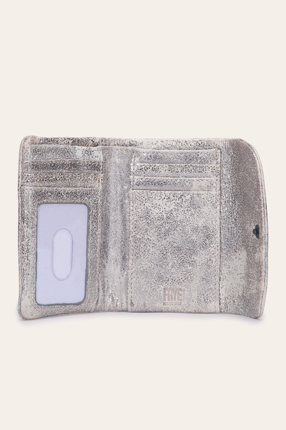 Women's Nora Knotted Small Wallet | Frye Cream Metallic
