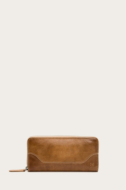 Melissa Beige Zip Wallet | Frye Beige