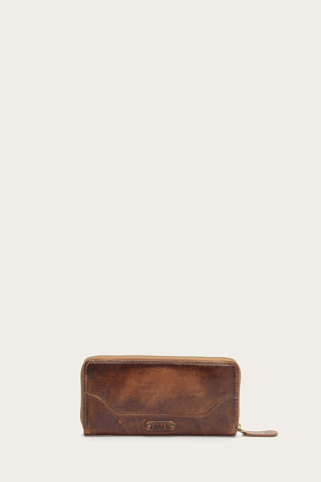 Melissa Cognac Zip Wallet | Frye Cognac