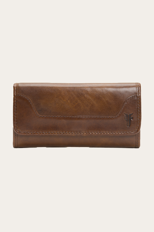Melissa Dark Brown Wallet | Frye Dark Brown