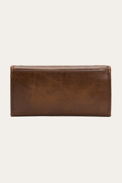 Melissa Dark Brown Wallet | Frye Dark Brown