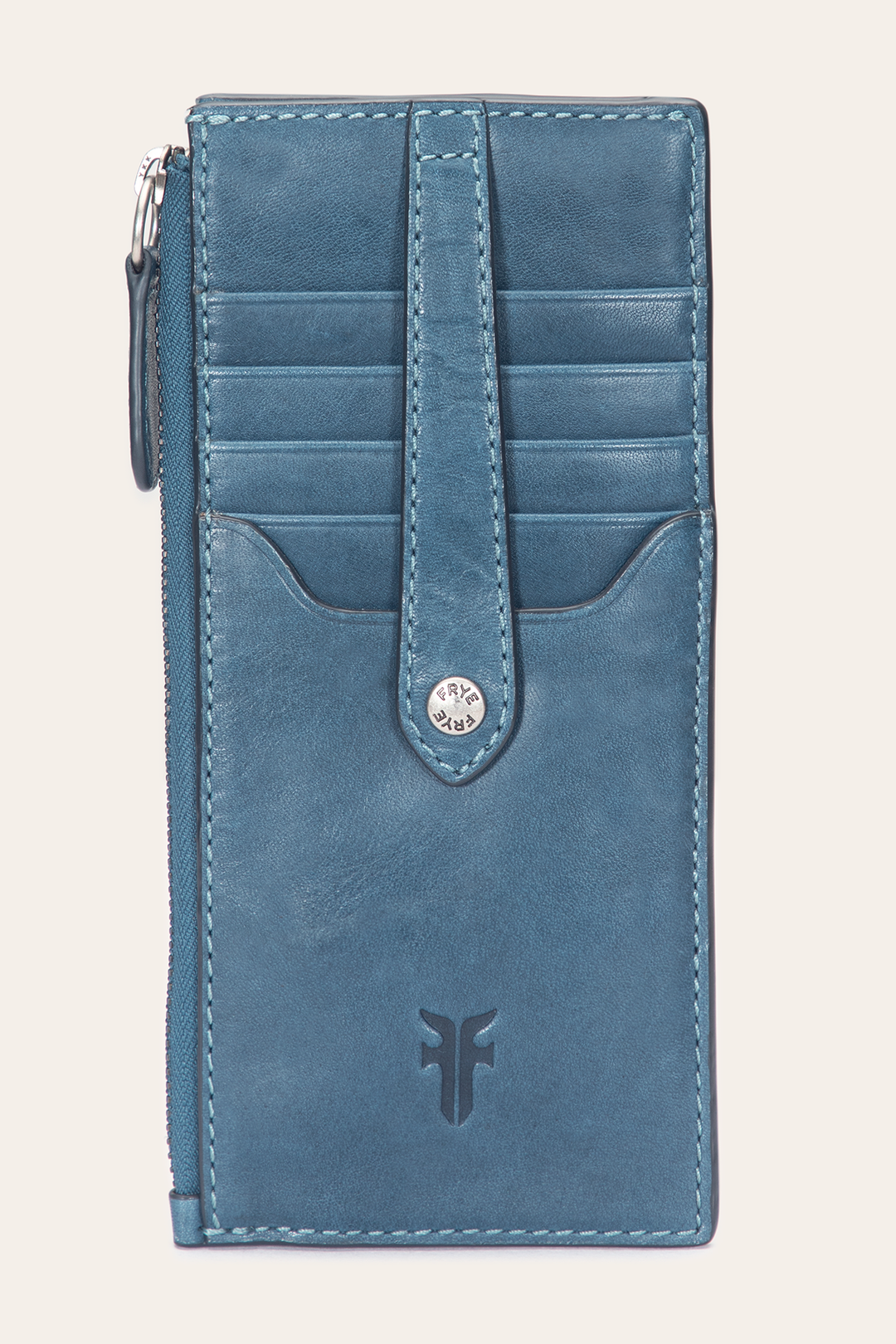 Melissa Steel Snap Card Wallet | Frye Steel