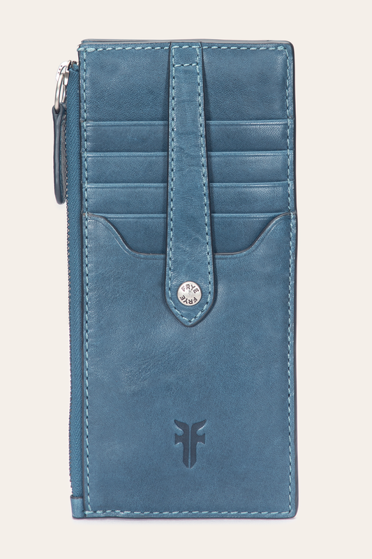 Melissa Steel Snap Card Wallet | Frye Steel