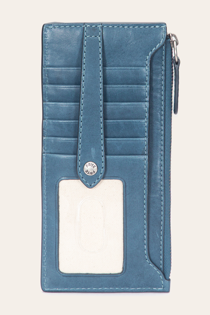 Melissa Steel Snap Card Wallet | Frye Steel